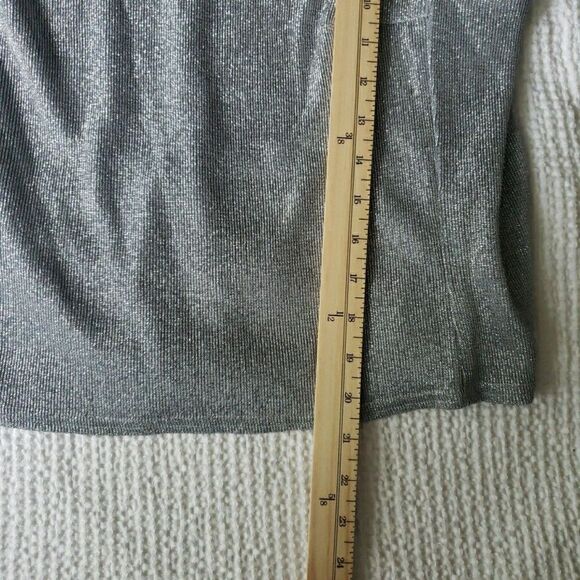 VTG Jeffrey & Dara Evening Wear Silver Sparkle Tank Top Elegant Holiday Size 16 - Picture 7 of 8